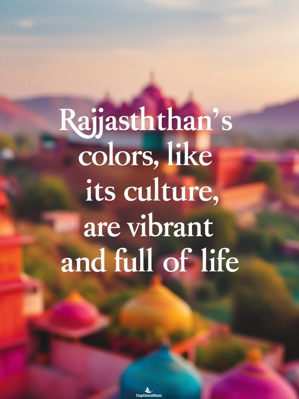 Rajasthan Captions For Instagram