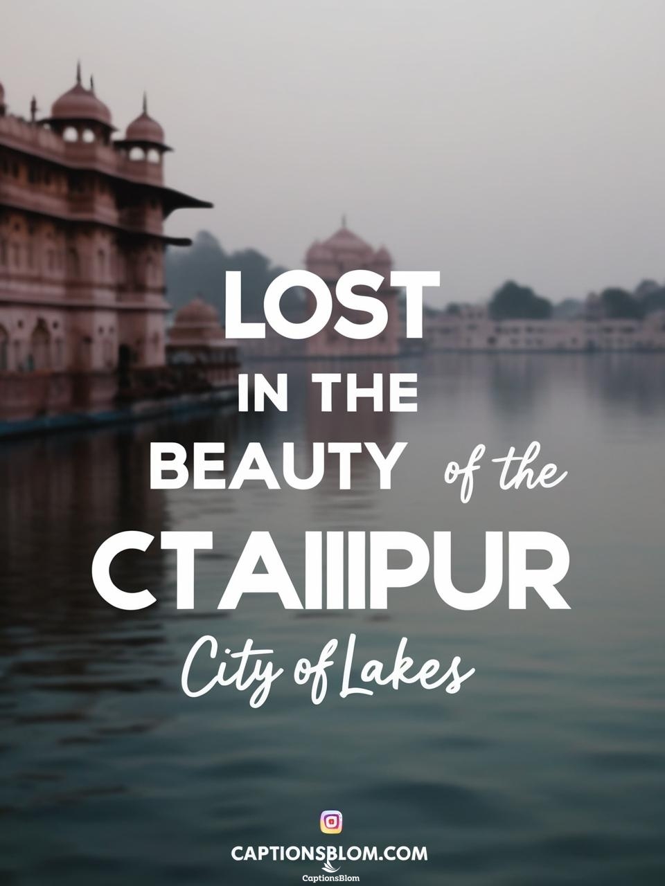 Udaipur Captions For Instagram In English
