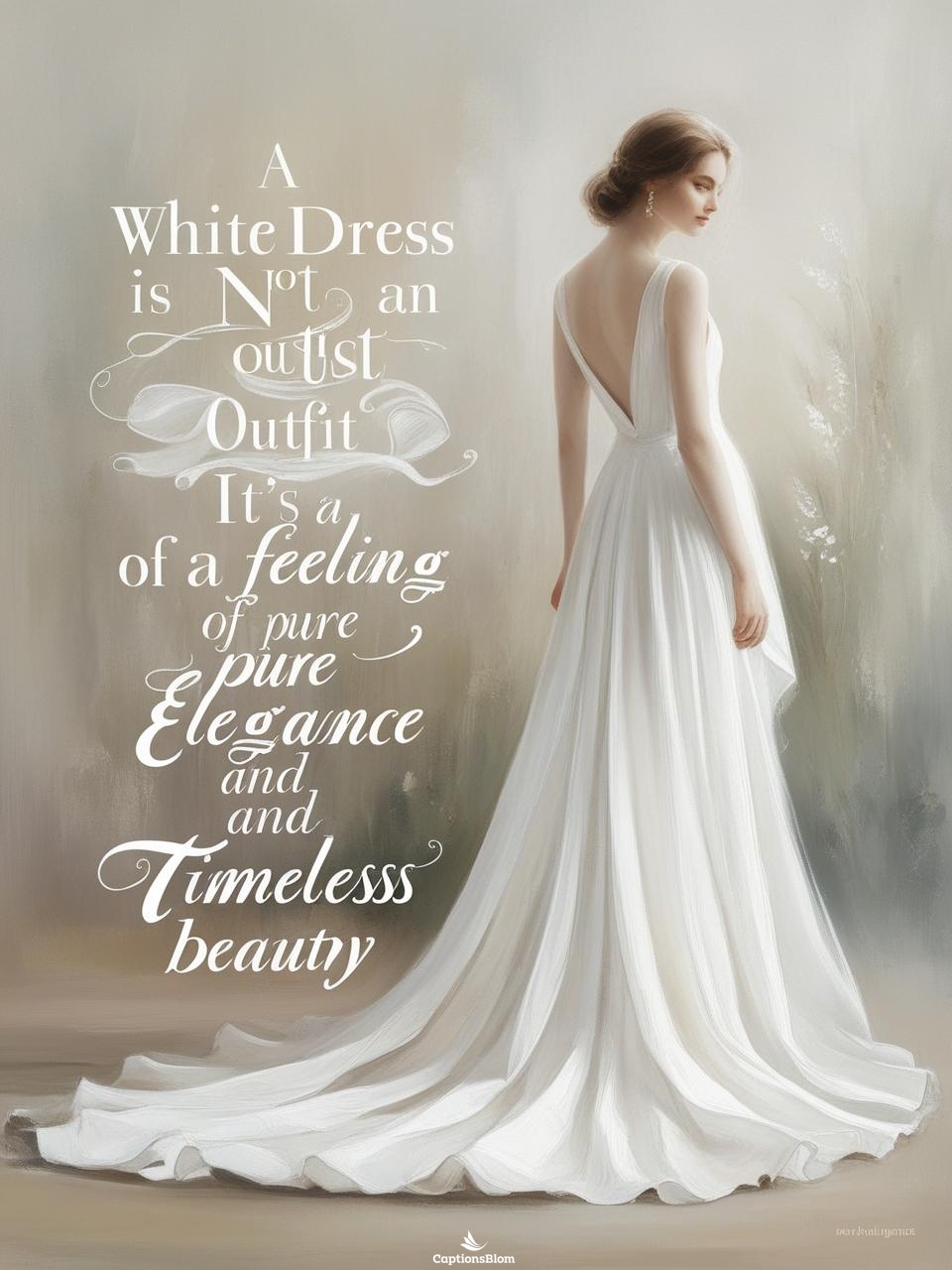 White Dress Captions For Instagram For Boy