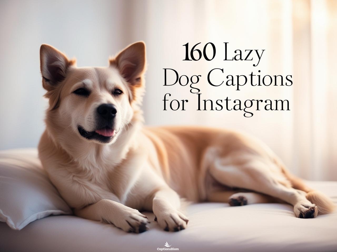 160 Funny Lazy Dog Captions For Instagram in 2025