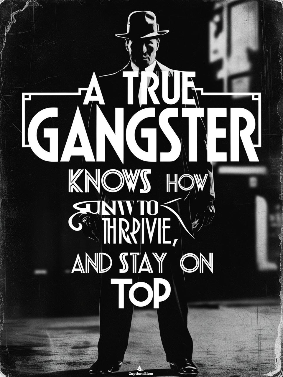 Gangster Captions For Instagram in English