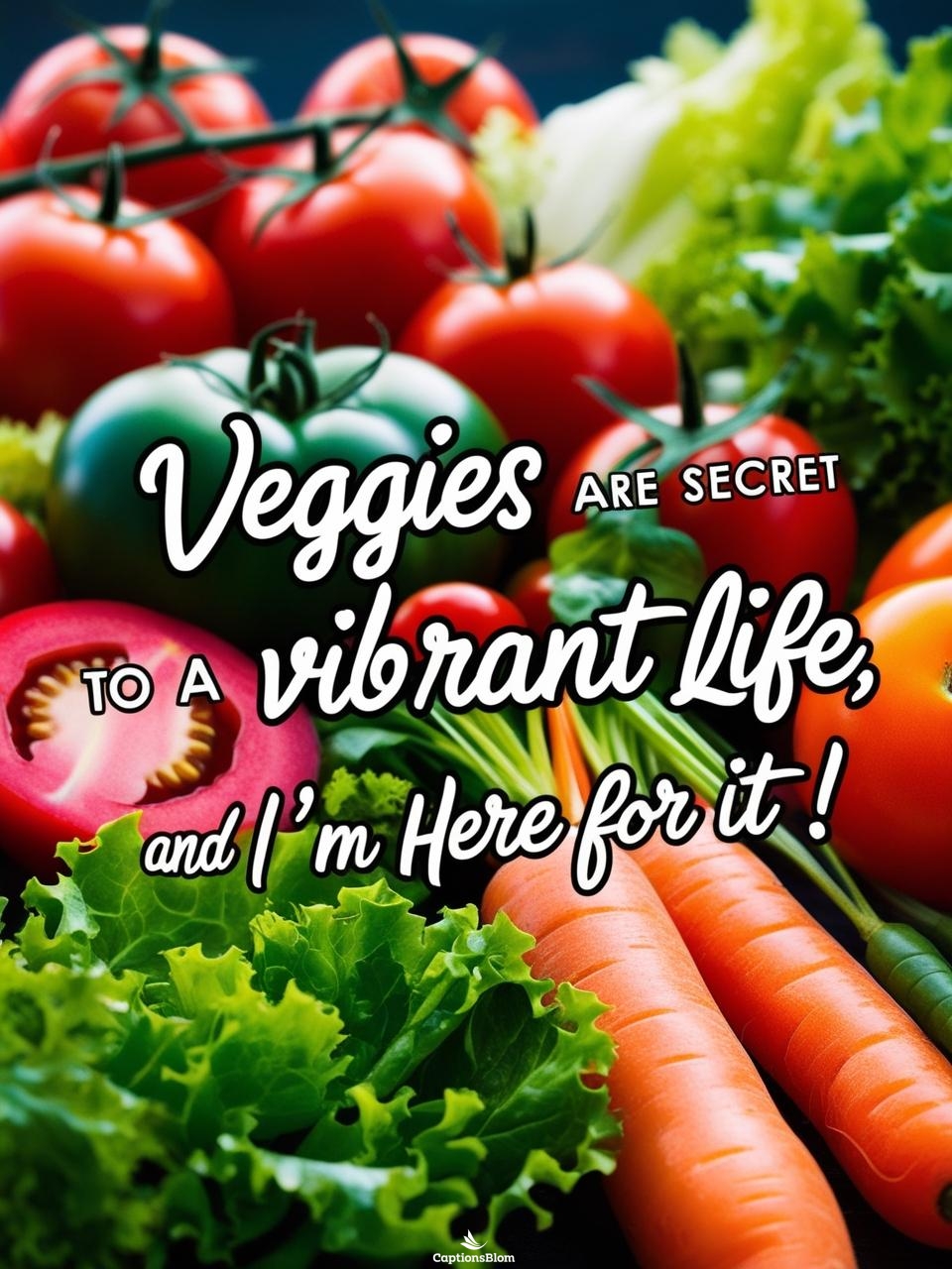 Healthy Vegetable Captions For Instagram