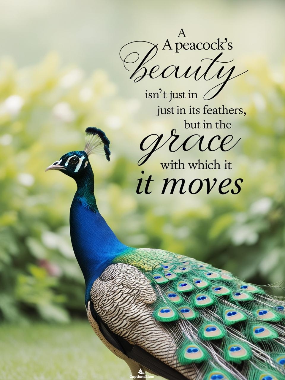 Peacock Captions For Instagram in Hindi