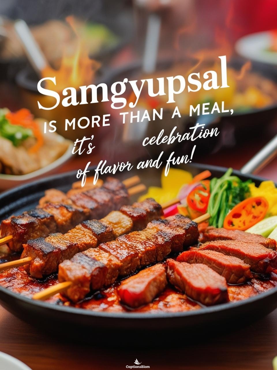 Samgyupsal Captions For Instagram