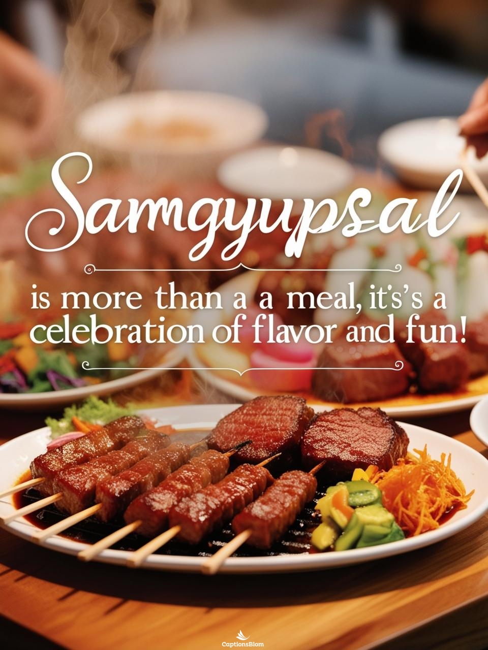 Samgyupsal Lover Captions For Instagram