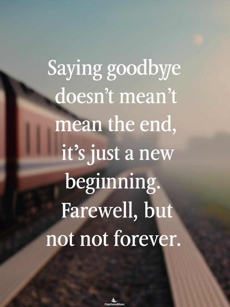 Short Farewell Captions For Instagram