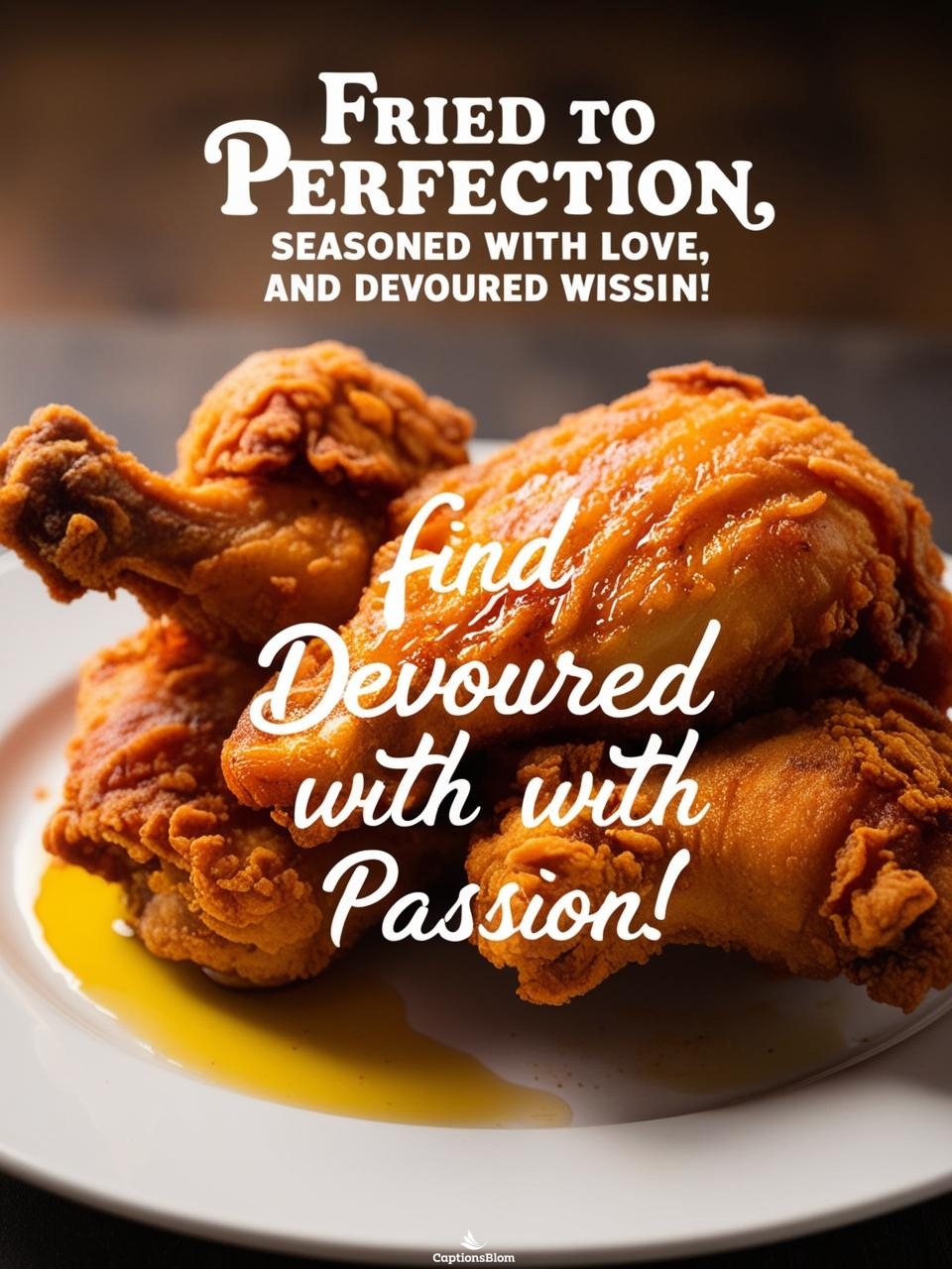 Short Fried Chicken Captions For Instagram