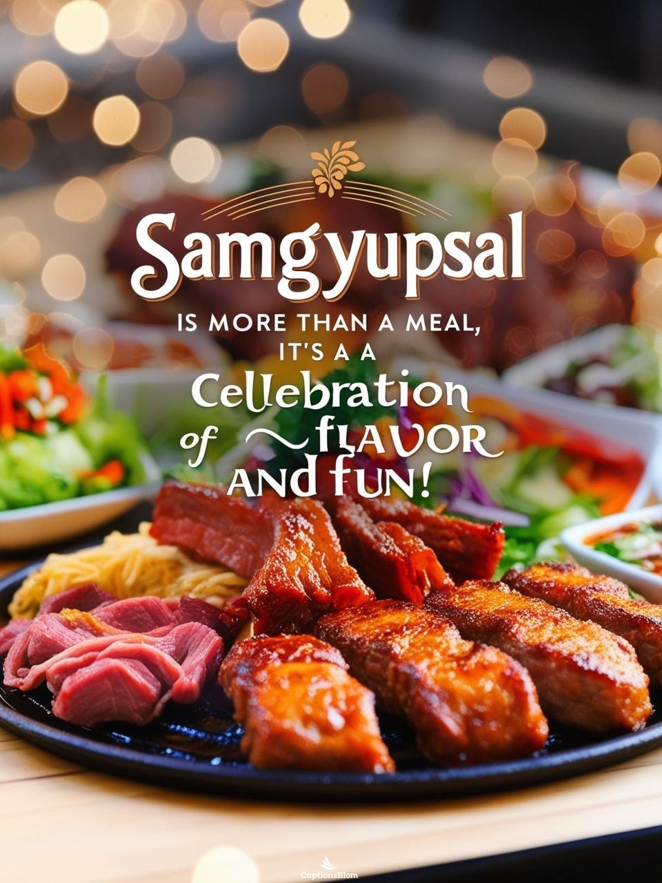 Short Samgyupsal Captions For Instagram