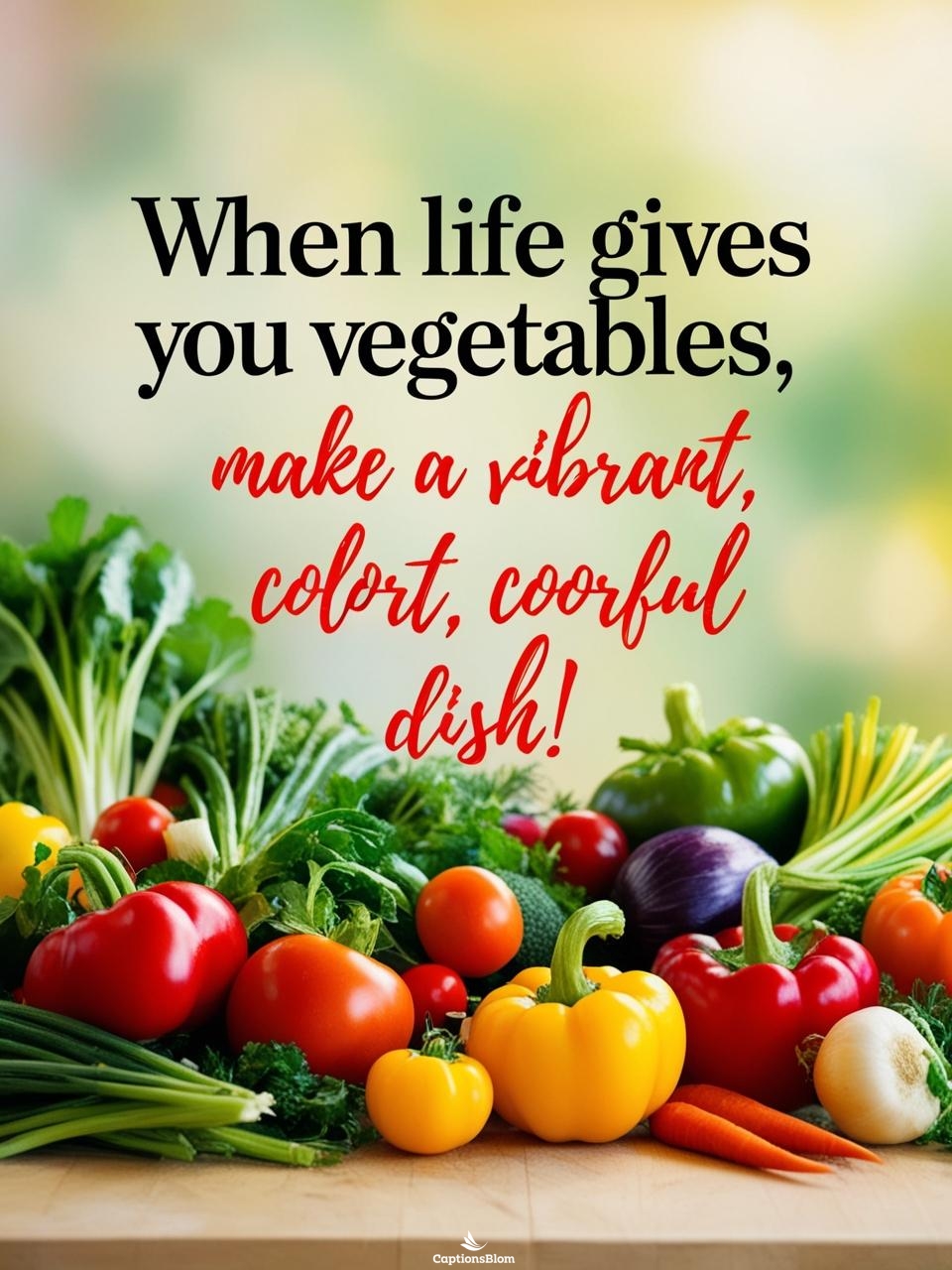 Vegetable Salad Captions For Instagram