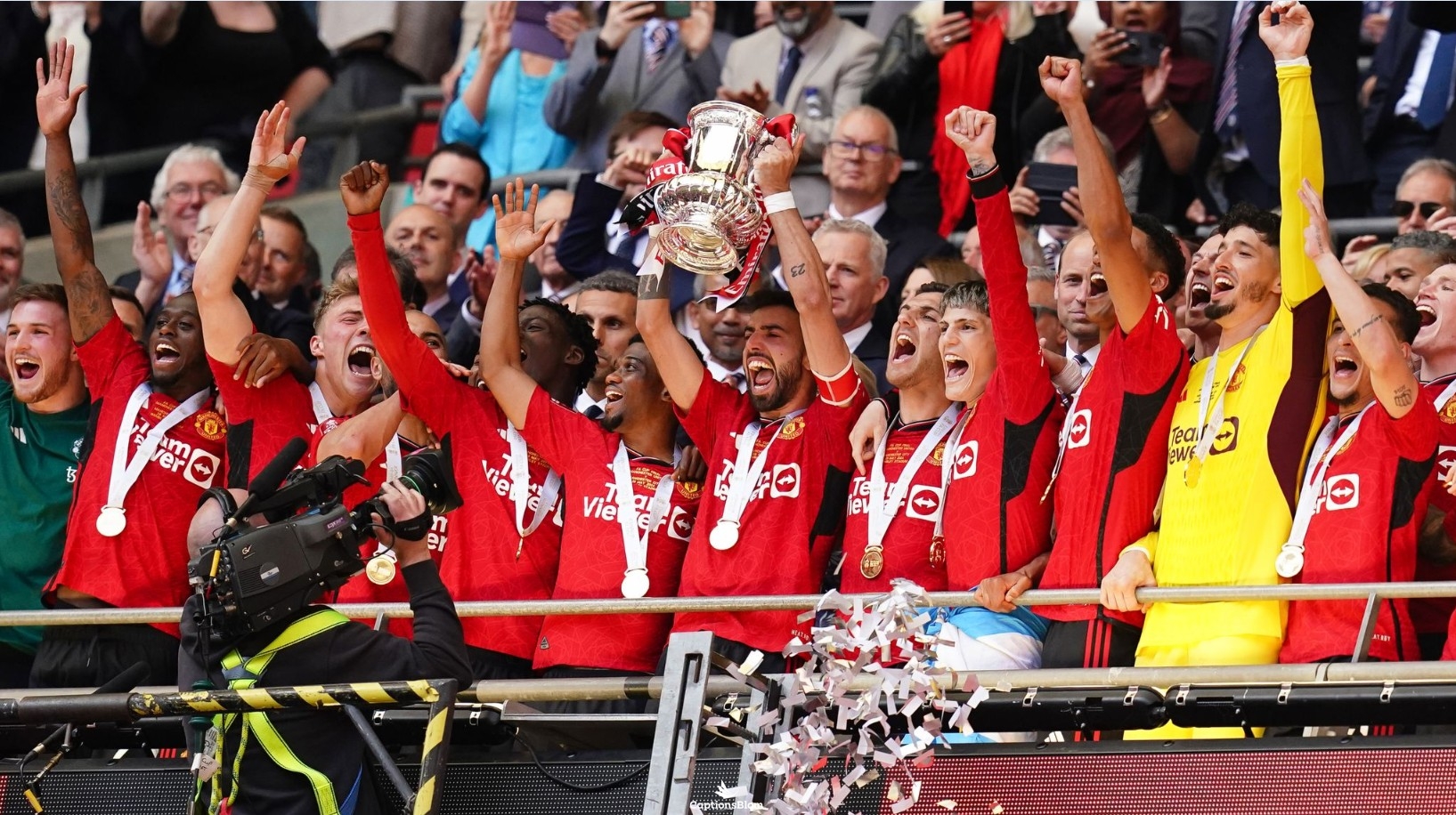 Manchester United Trophy Celebrations at Old Trafford